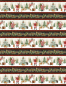 Preview: Designer-Baumwollstoff Winter Forest Repeating Stripe (10 cm)
